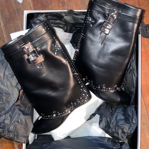 Givenchy studded short shark boots